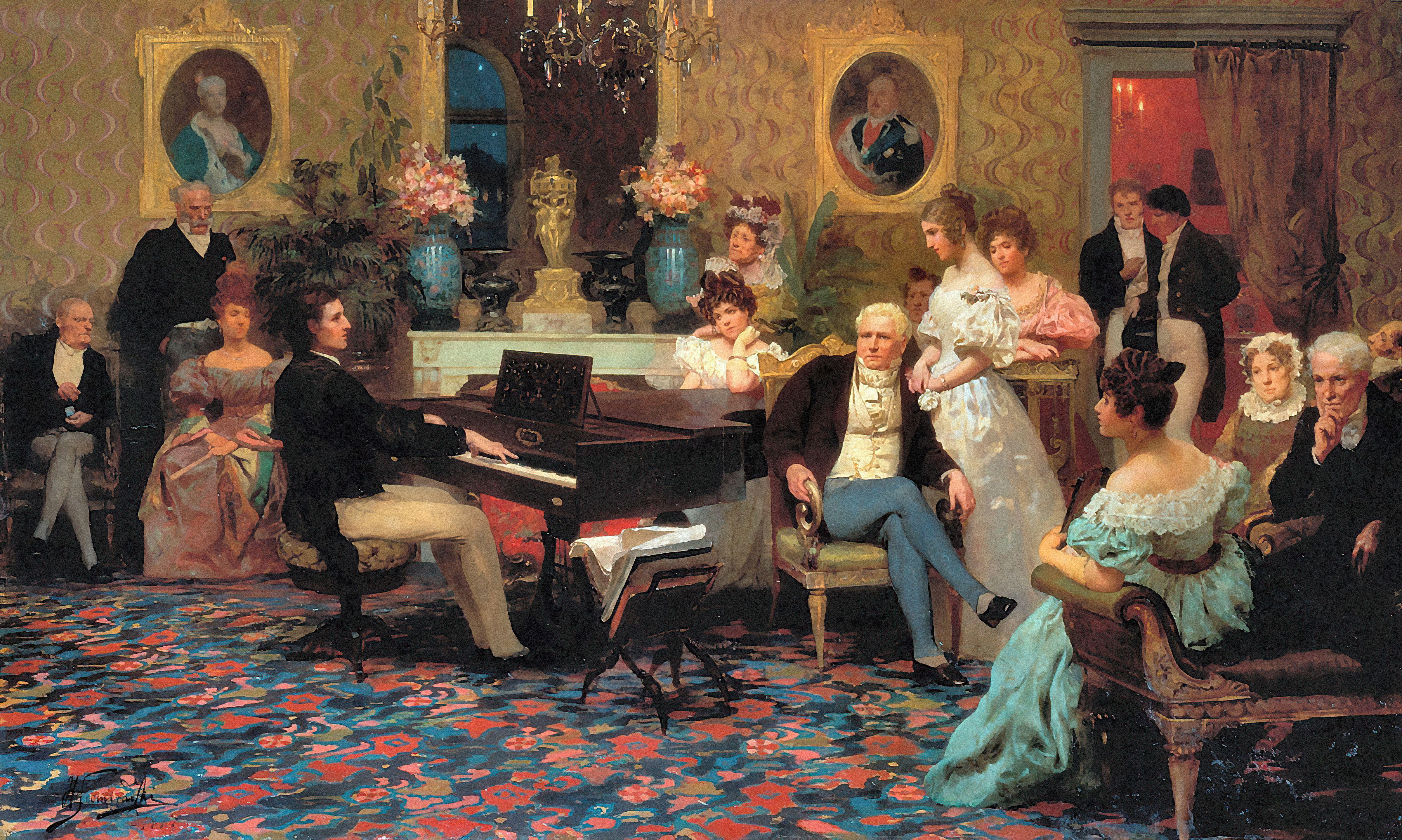 Chopin in Prince Radziwill salon